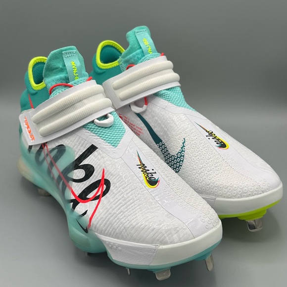 Nike Force Zoom Trout 7 White Aurora Green Baseball Cleats Size 11.5 CI3134-107 - Picture 5 of 6